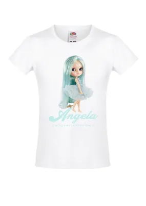 [ OUTLET] ANGELA DOLLY by Le Petit Tom  T-shirt Angela doll light blue