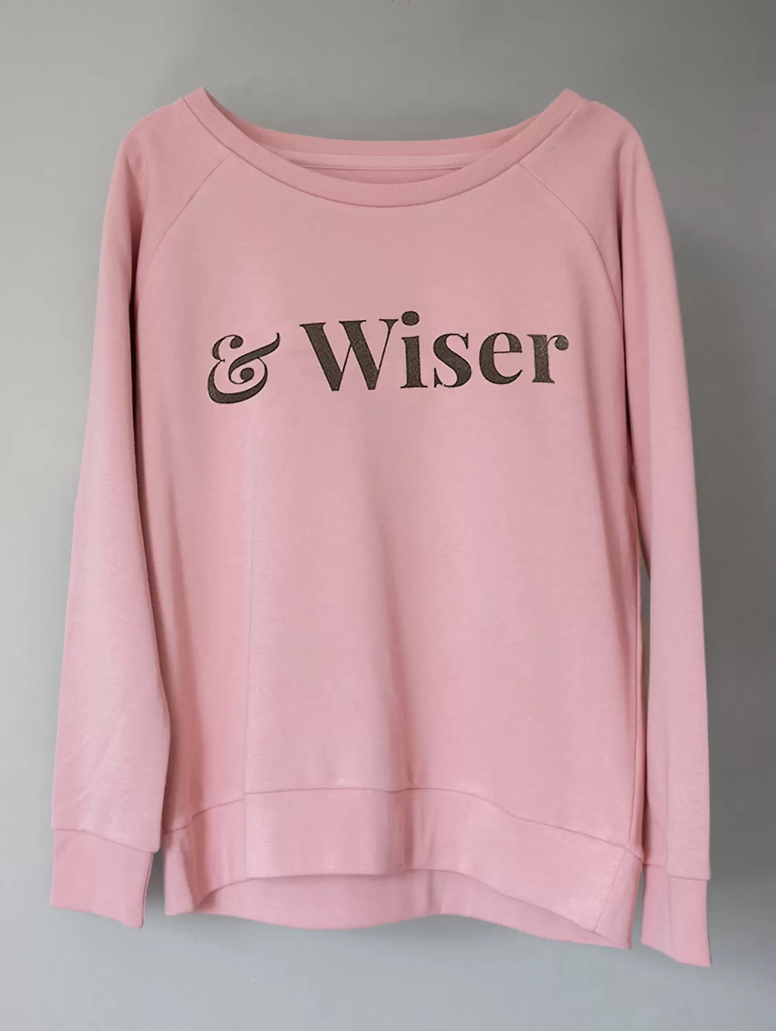 & WISER SWEATSHIRT DUSTY PINK /  GREY