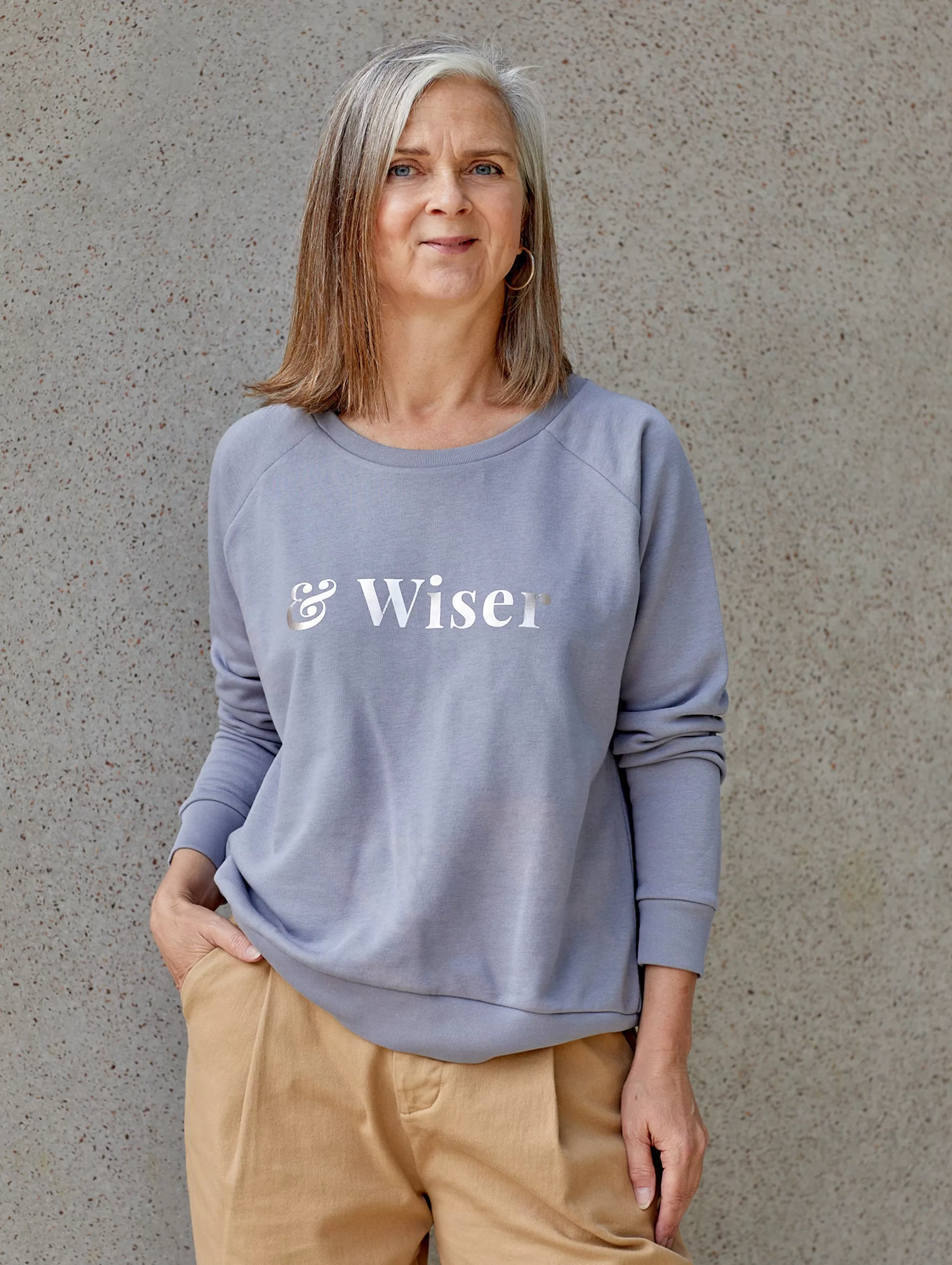 & WISER SWEATSHIRT GREY