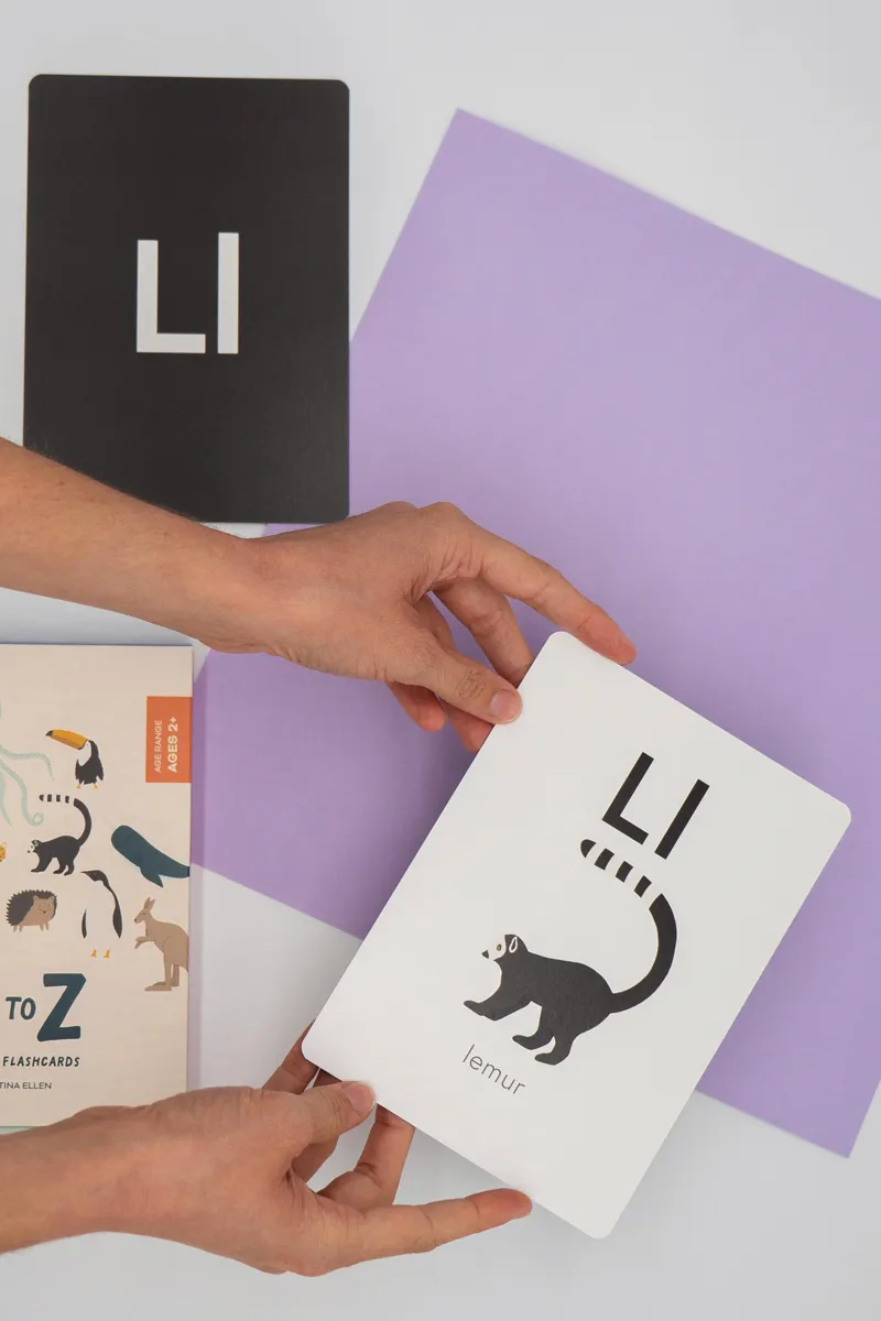 A to Z Animal Alphabet Flashcards