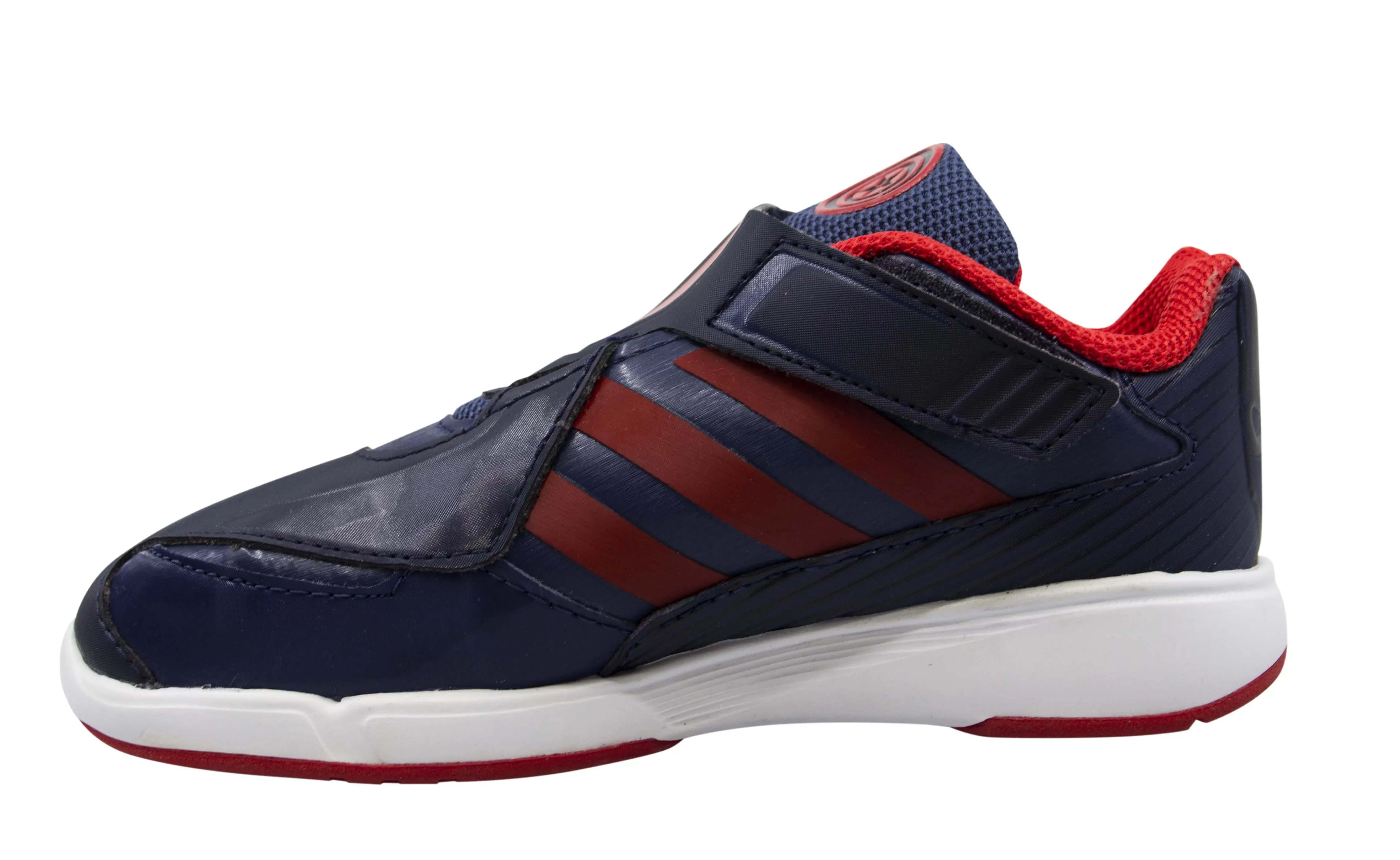 Adidas Disney Captain America Avengers Blue Hook And Loop Trainers - Kids