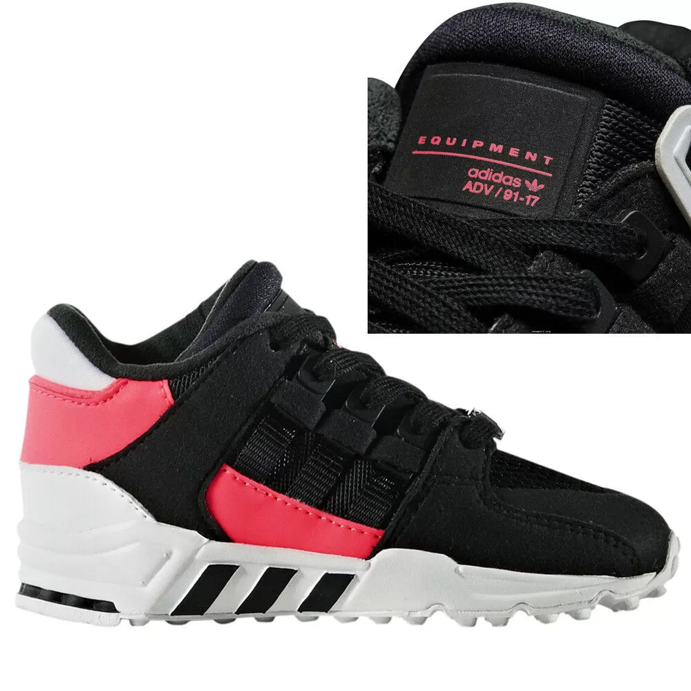 Adidas EQT Support Ortholite Kids Trainers Shoe Toddlers Black BB2958 B34B