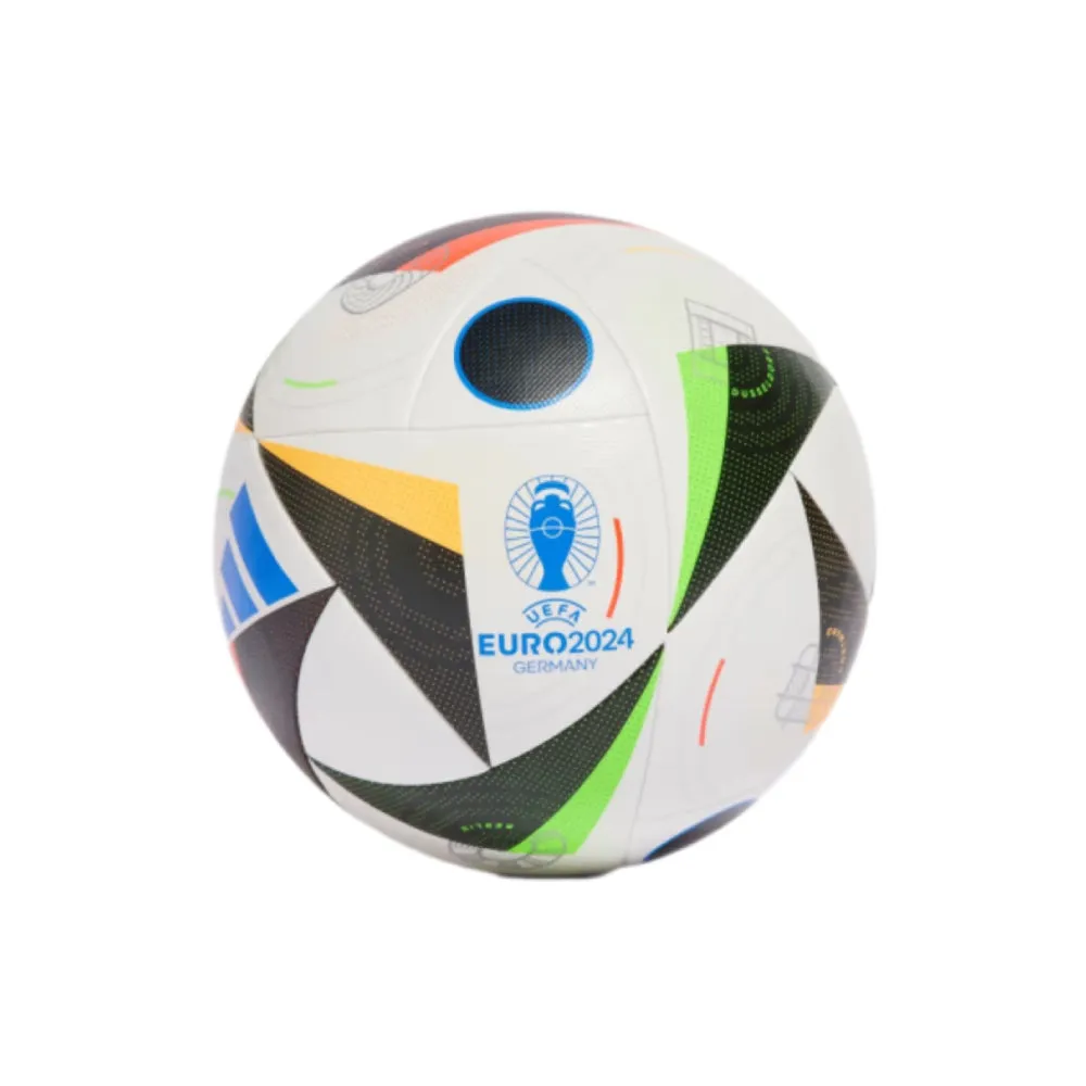 Adidas Euro 24 Competition Football (White/Black/Glow Blue)