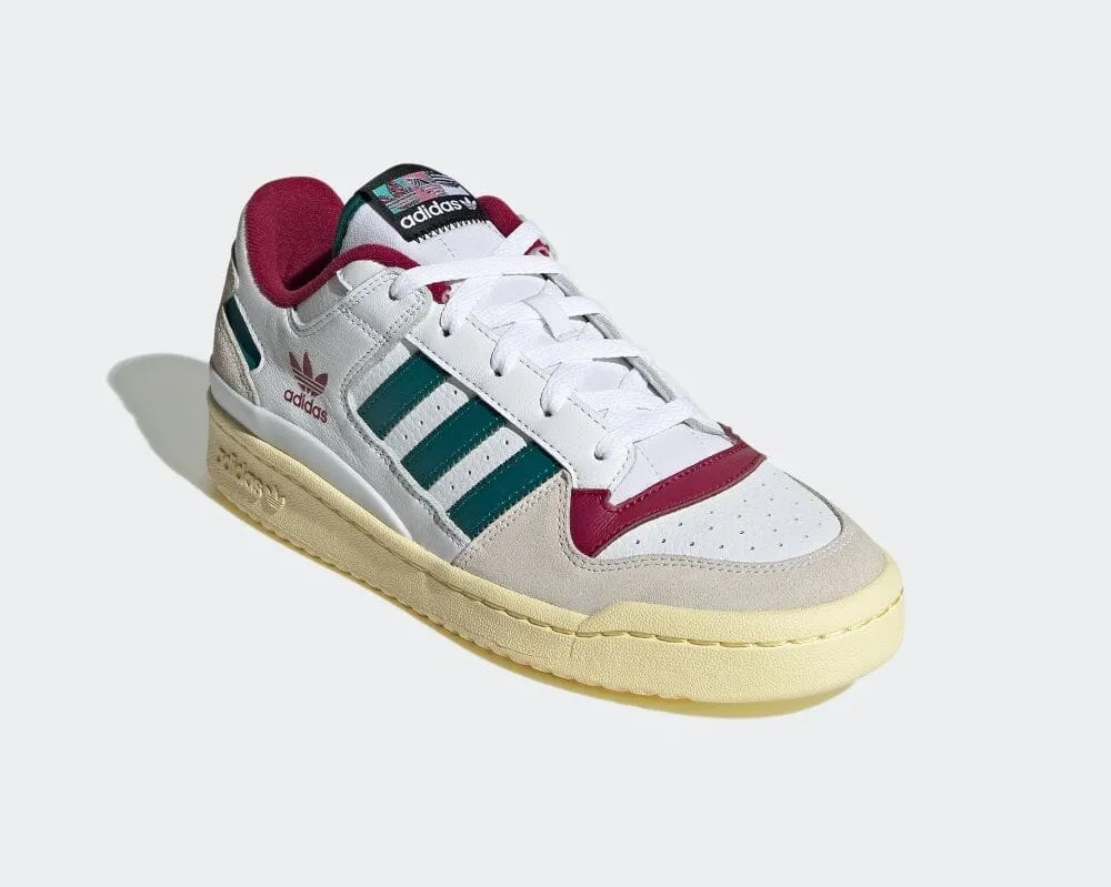 Adidas Forum Low White Legacy Teal Burgundy HQ6874