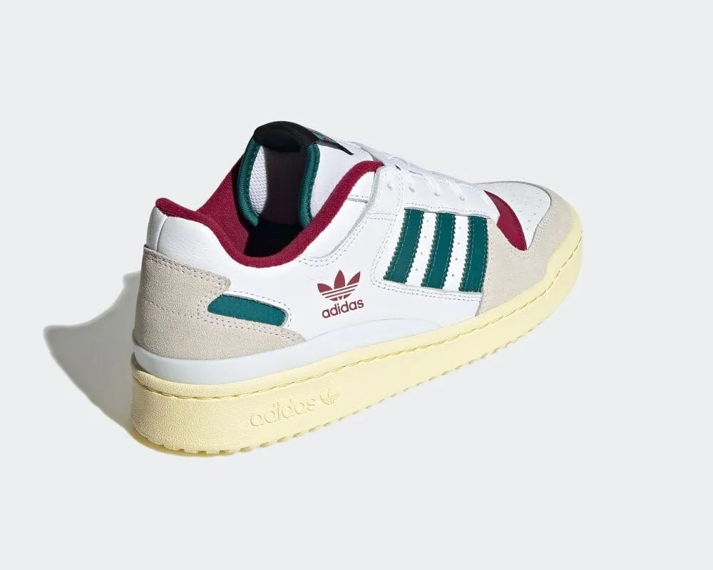 Adidas Forum Low White Legacy Teal Burgundy HQ6874