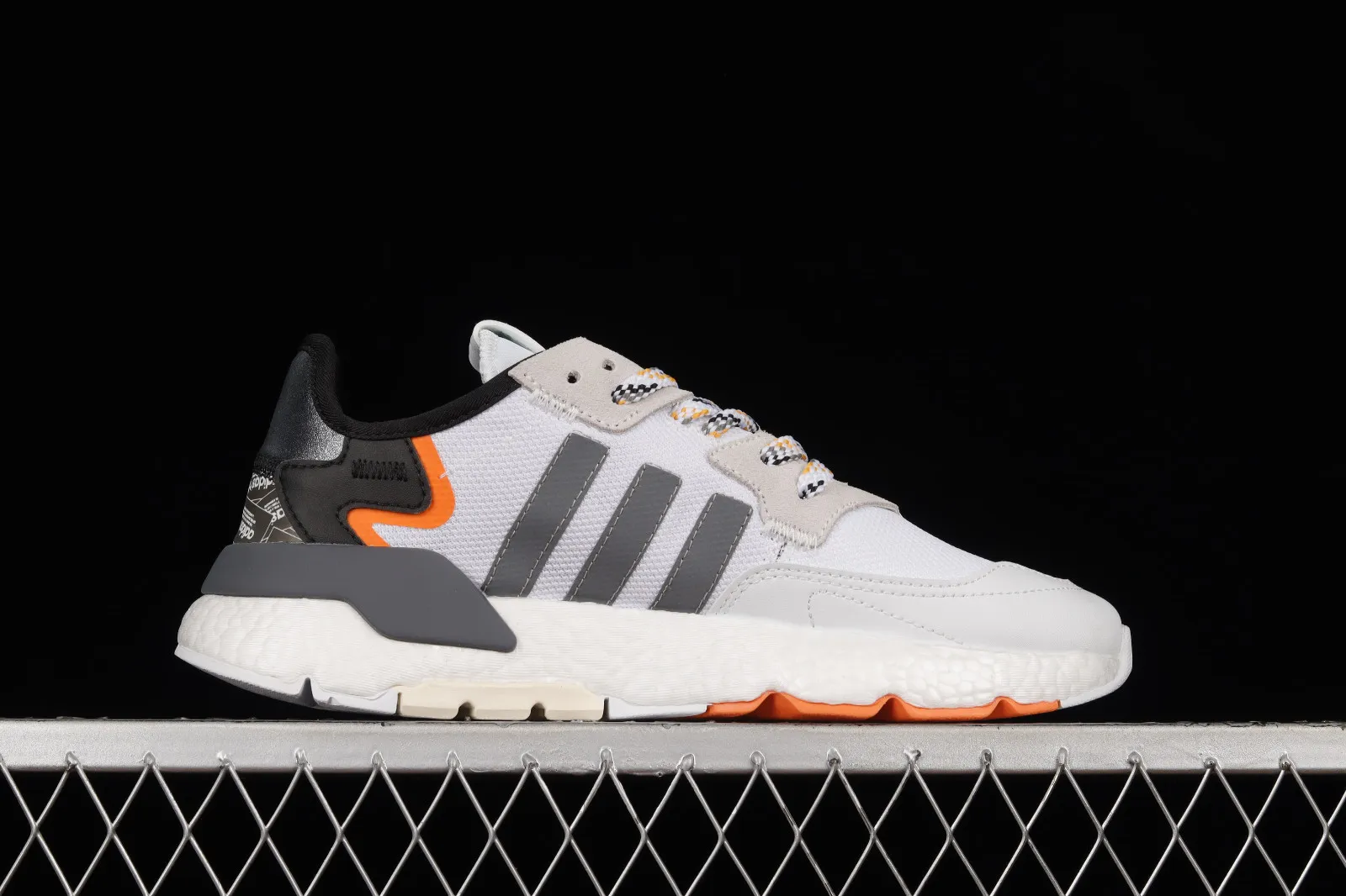 Adidas Nite Jogger Boost Core Black Dark Grey Orange FW6713