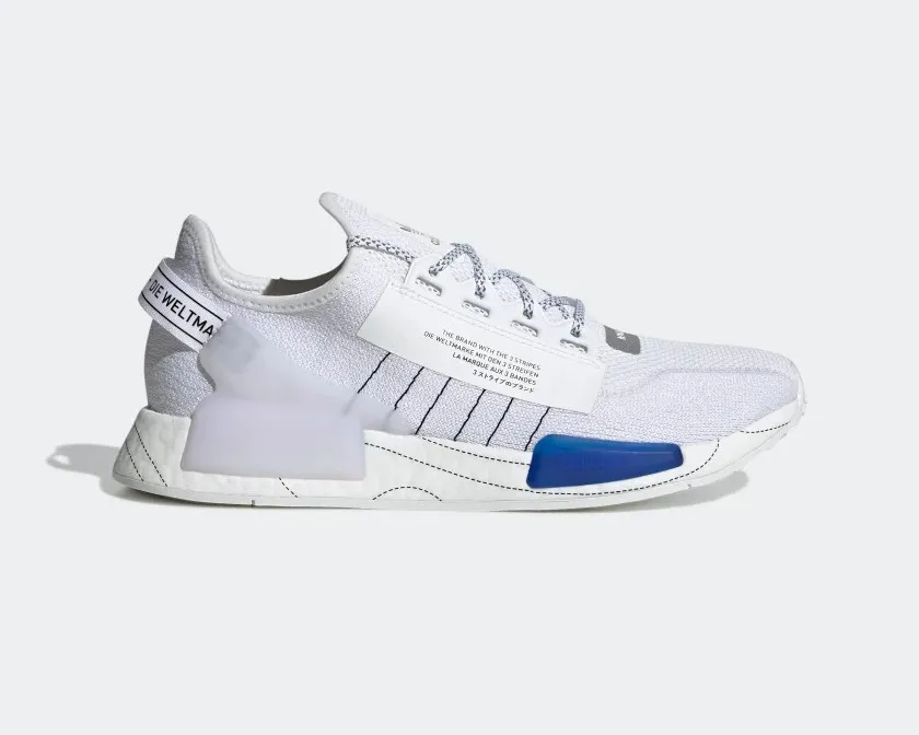 Adidas NMD R1 V2 Cloud White Core Black Bold Blue GX0544