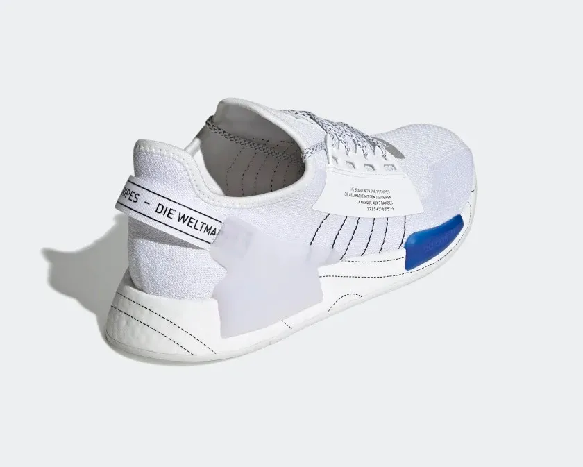 Adidas NMD R1 V2 Cloud White Core Black Bold Blue GX0544