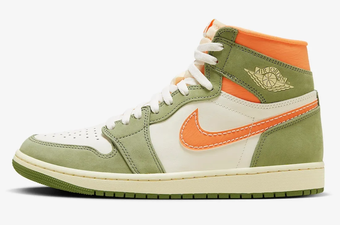 Air Jordan 1 High OG Craft Celadon Sky J Light Olive Bright Mandarin Coconut Milk FB9934-300