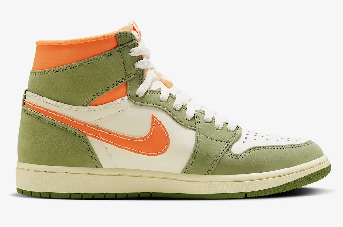 Air Jordan 1 High OG Craft Celadon Sky J Light Olive Bright Mandarin Coconut Milk FB9934-300