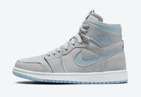 Air Jordan 1 High Zoom Air CMFT Grey Fog Celestine Blue White CT0979-004