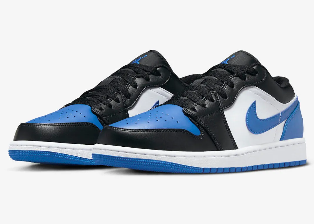 Air Jordan 1 Low Alternate Royal Toe Black White Royal Blue 553558-140