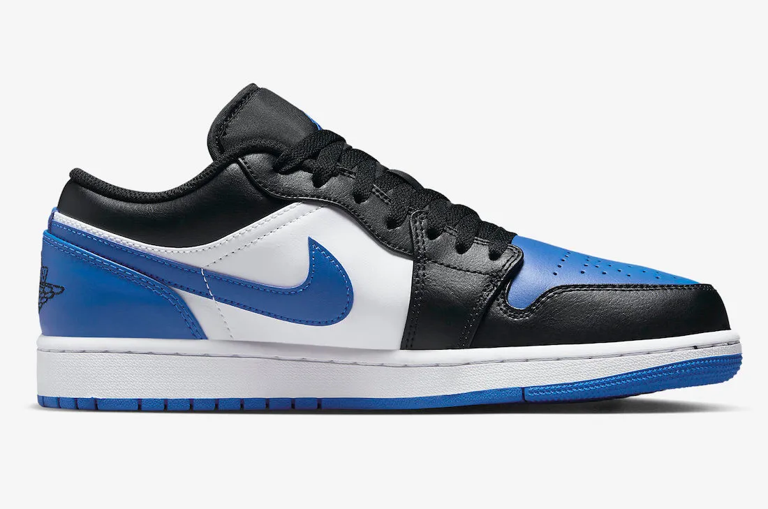 Air Jordan 1 Low Alternate Royal Toe Black White Royal Blue 553558-140