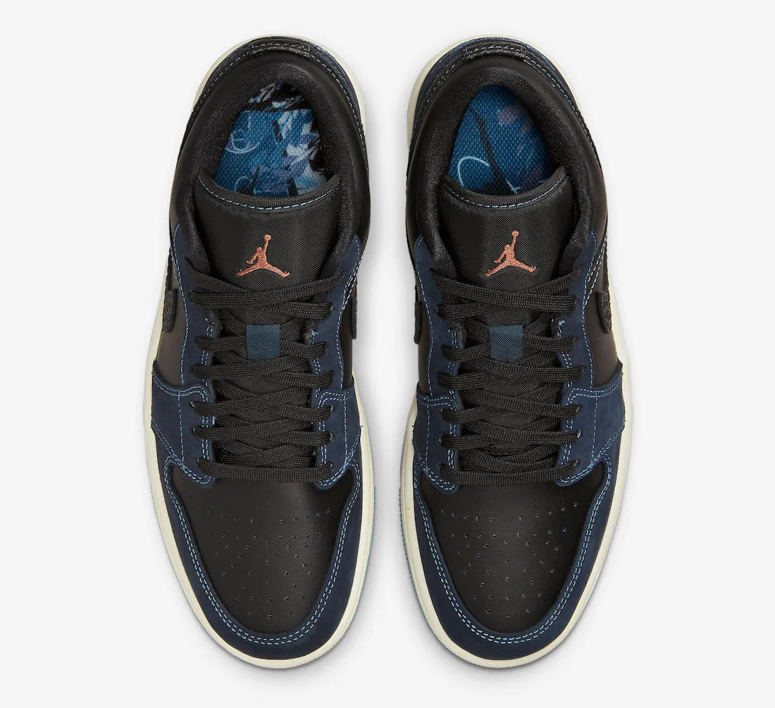 Air Jordan 1 Low Midnight Navy Black White FJ5478-010