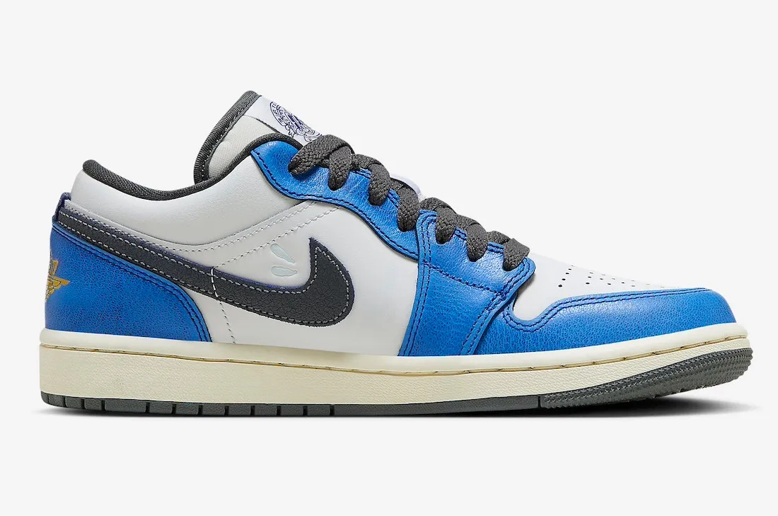 Air Jordan 1 Low SE Flight Vintage White Iron Grey Deep Royal Blue FV8439-104