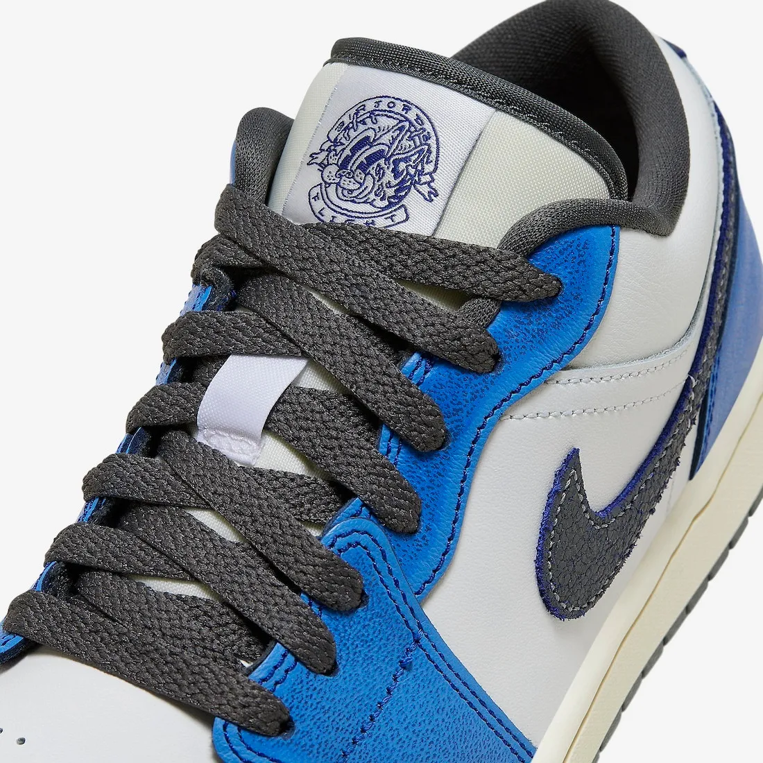 Air Jordan 1 Low SE Flight Vintage White Iron Grey Deep Royal Blue FV8439-104