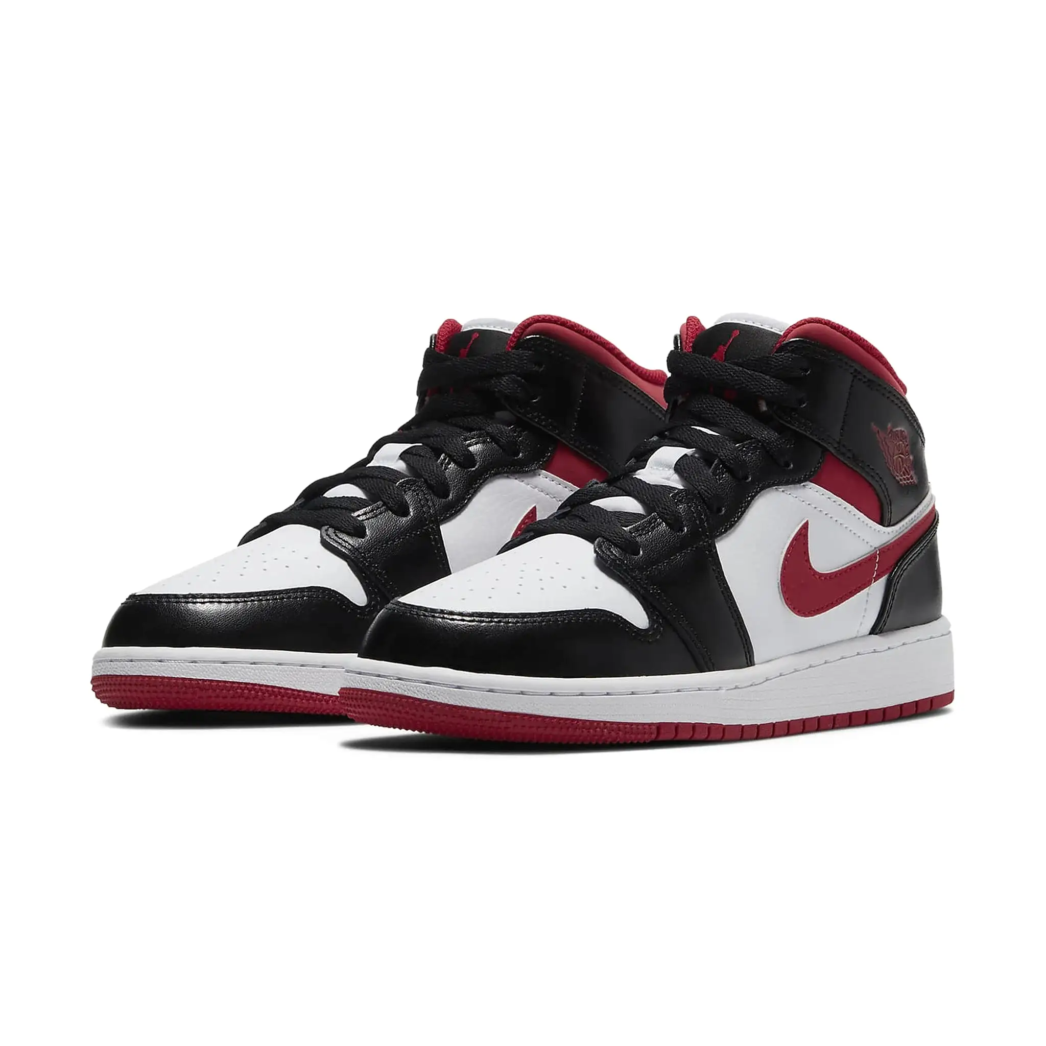 Air Jordan 1 Mid Gym Red Black White (GS)