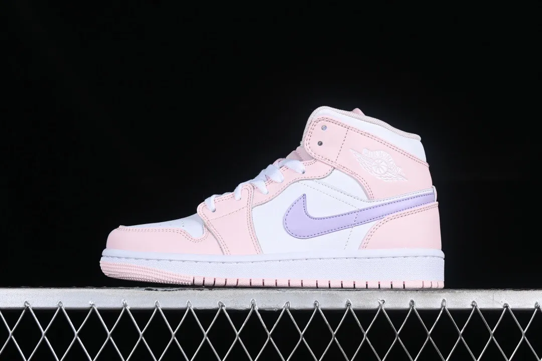 Air Jordan 1 Mid SE GS White Pink Wash FD8780-601