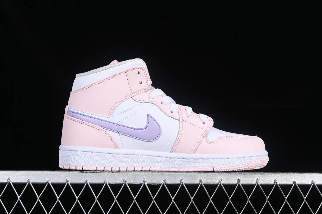 Air Jordan 1 Mid SE GS White Pink Wash FD8780-601