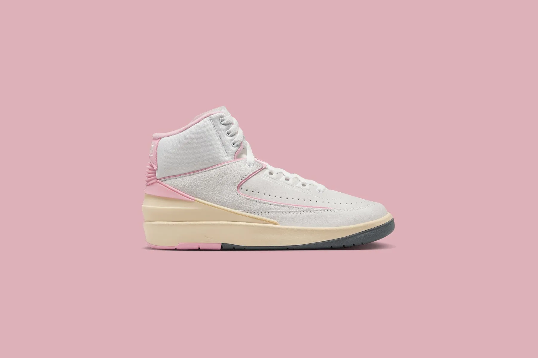 Air Jordan 2 Retro Women's 'Soft Pink' - Summit White/Gym Red/Medium Soft Pink