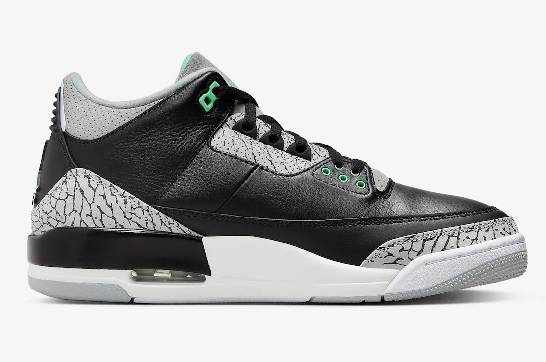 Air Jordan 3 Green Glow Wolf Grey Black White CT8532-031