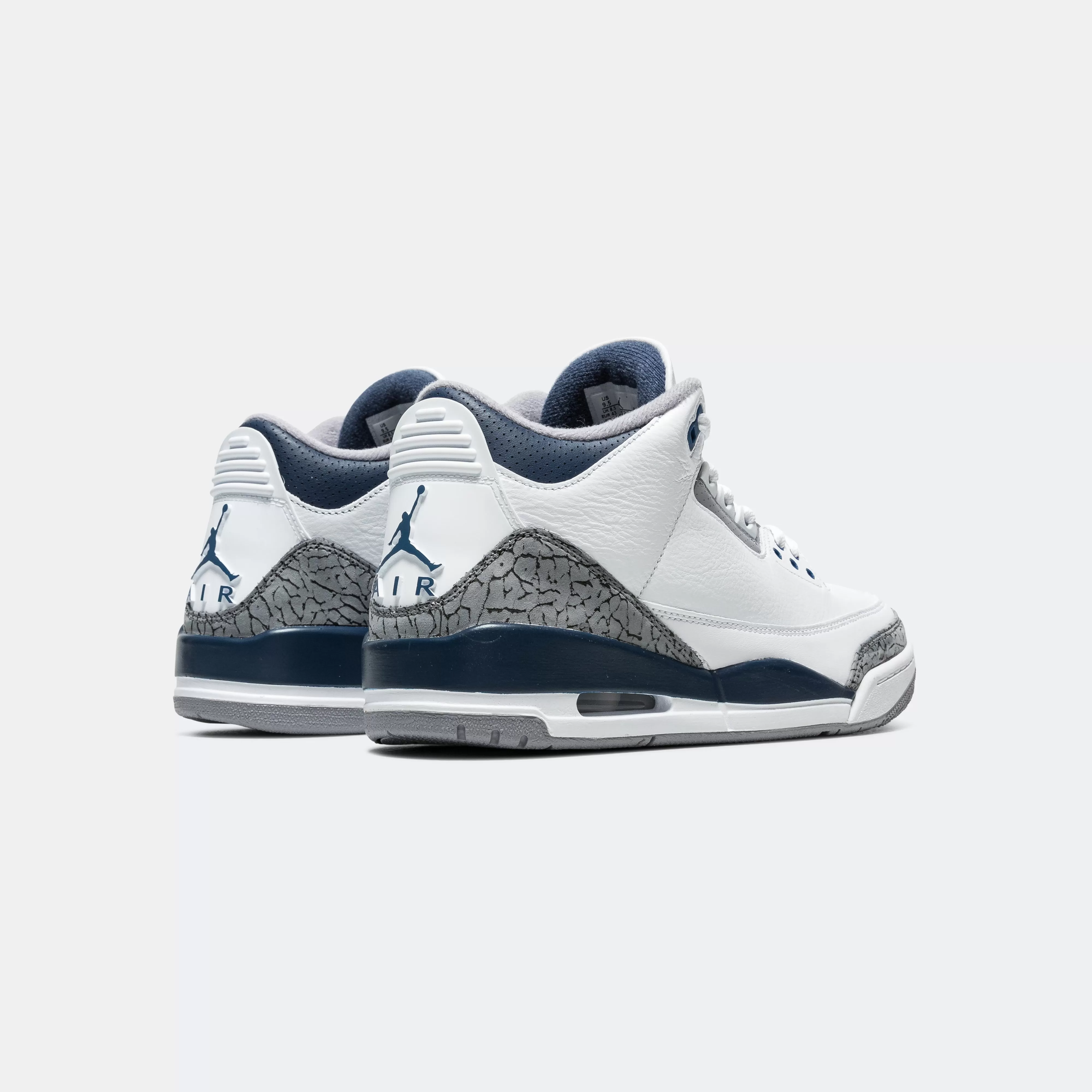 Air Jordan 3 Retro - White/Midnight Navy-Cement Grey