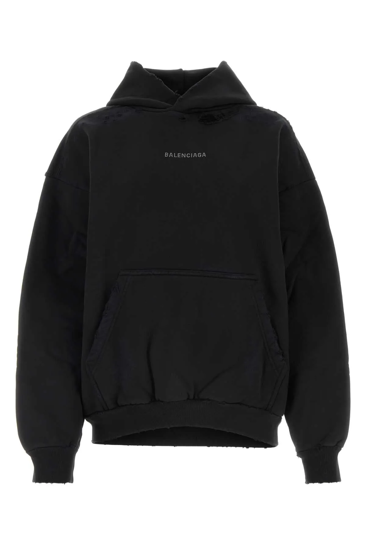 Balenciaga Black Cotton Sweatshirt