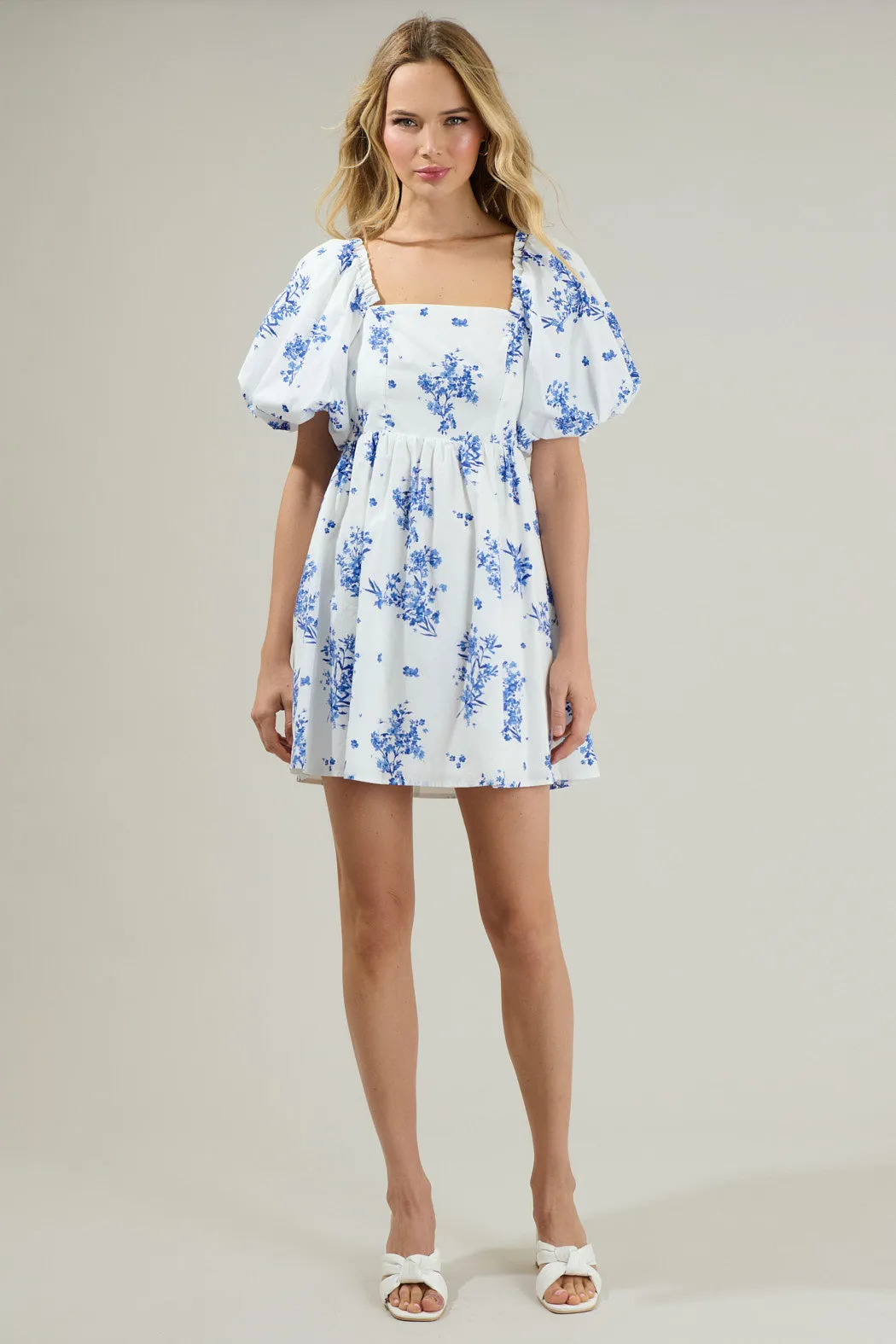 Bestia Floral Marion Babydoll Mini Dress