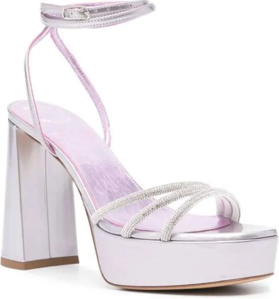 BETTINA VERMILLON Babsy 110 mm sandals Purple