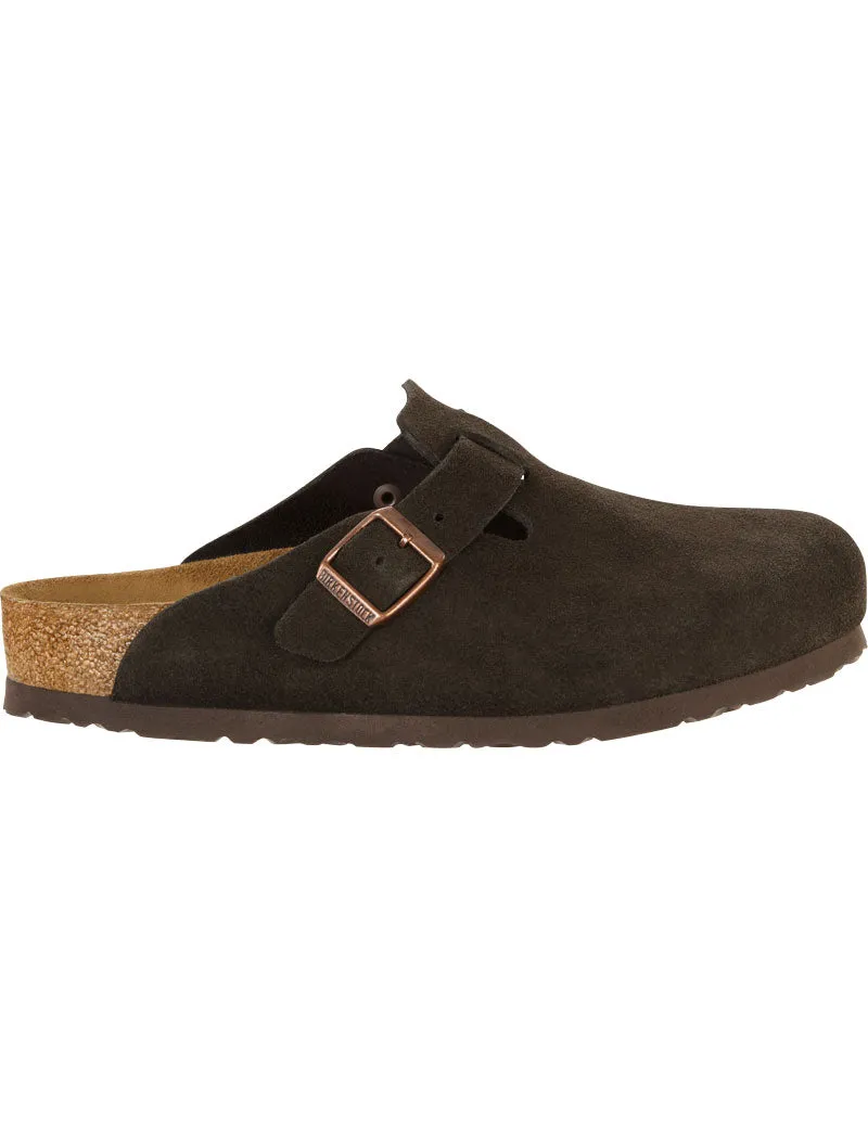 Birkenstock Boston Soft Footbed Sandal Clog Mocha