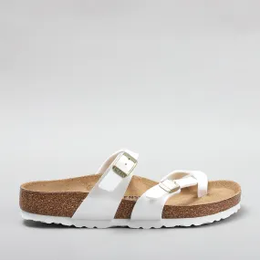 BIRKENSTOCK MAYARI 1005280 BF PATENT WHITE