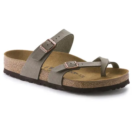 BIRKENSTOCK MAYARI BIRKIBUC STONE - WOMENS