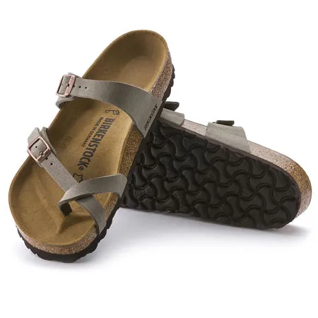 BIRKENSTOCK MAYARI BIRKIBUC STONE - WOMENS