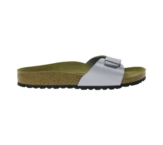 BIRKENSTOCK Mules Madrid Made in Germany sandale largeur étroite 0040413 argent