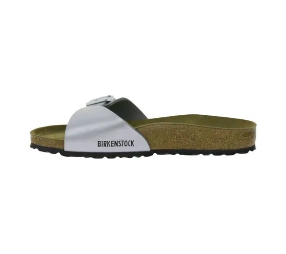 BIRKENSTOCK Mules Madrid Made in Germany sandale largeur étroite 0040413 argent