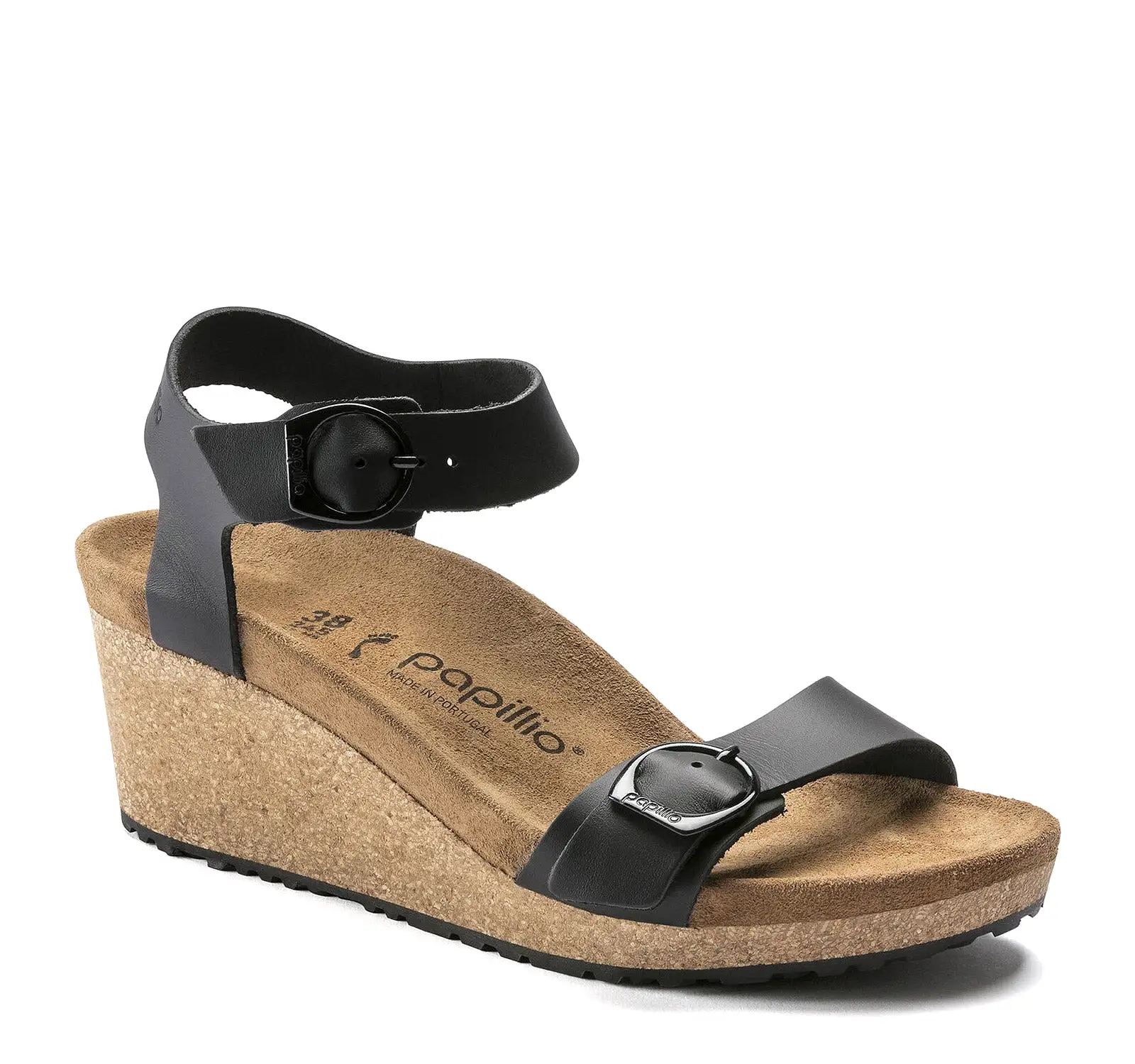 Birkenstock Soley Leather Sandal by Papillio