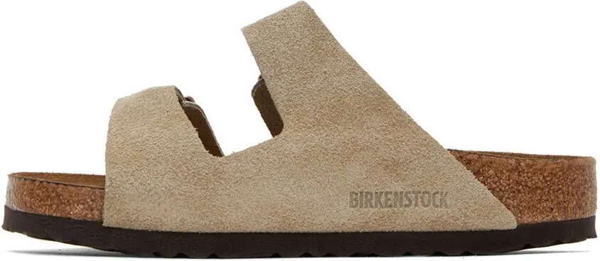 Birkenstock Taupe Regular Arizona Soft Footbed Sandals