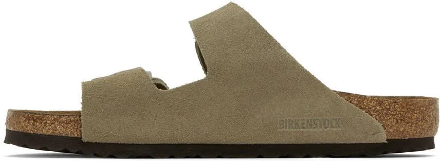 Birkenstock Taupe Regular Arizona Soft Footbed Sandals