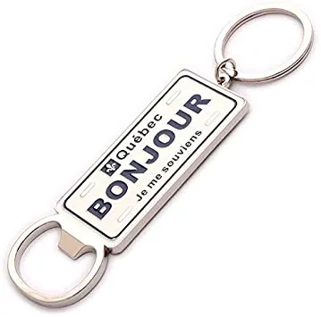 Bonjour heavy weight metal Keychain