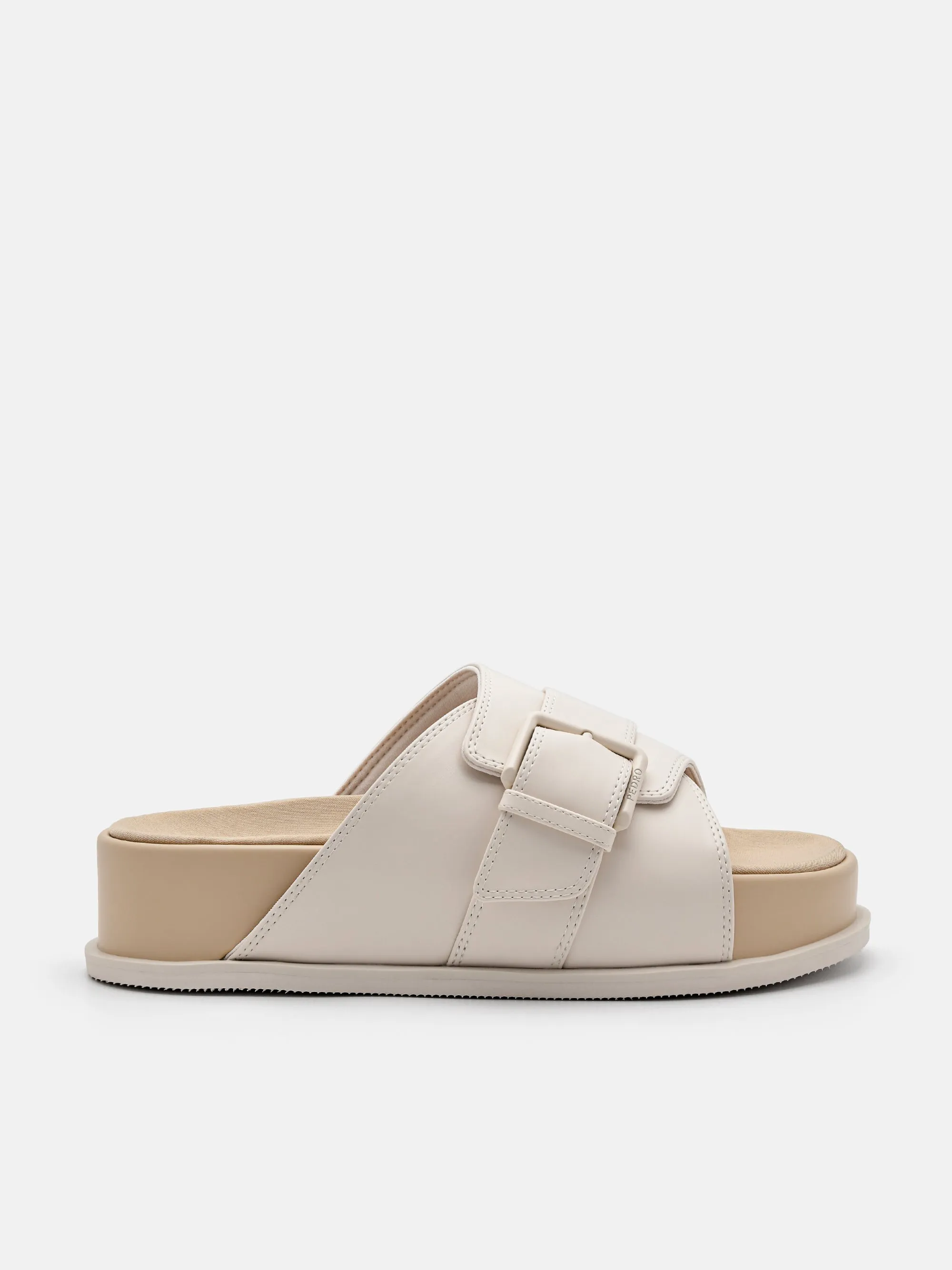 Buckle Slip-On Sandals