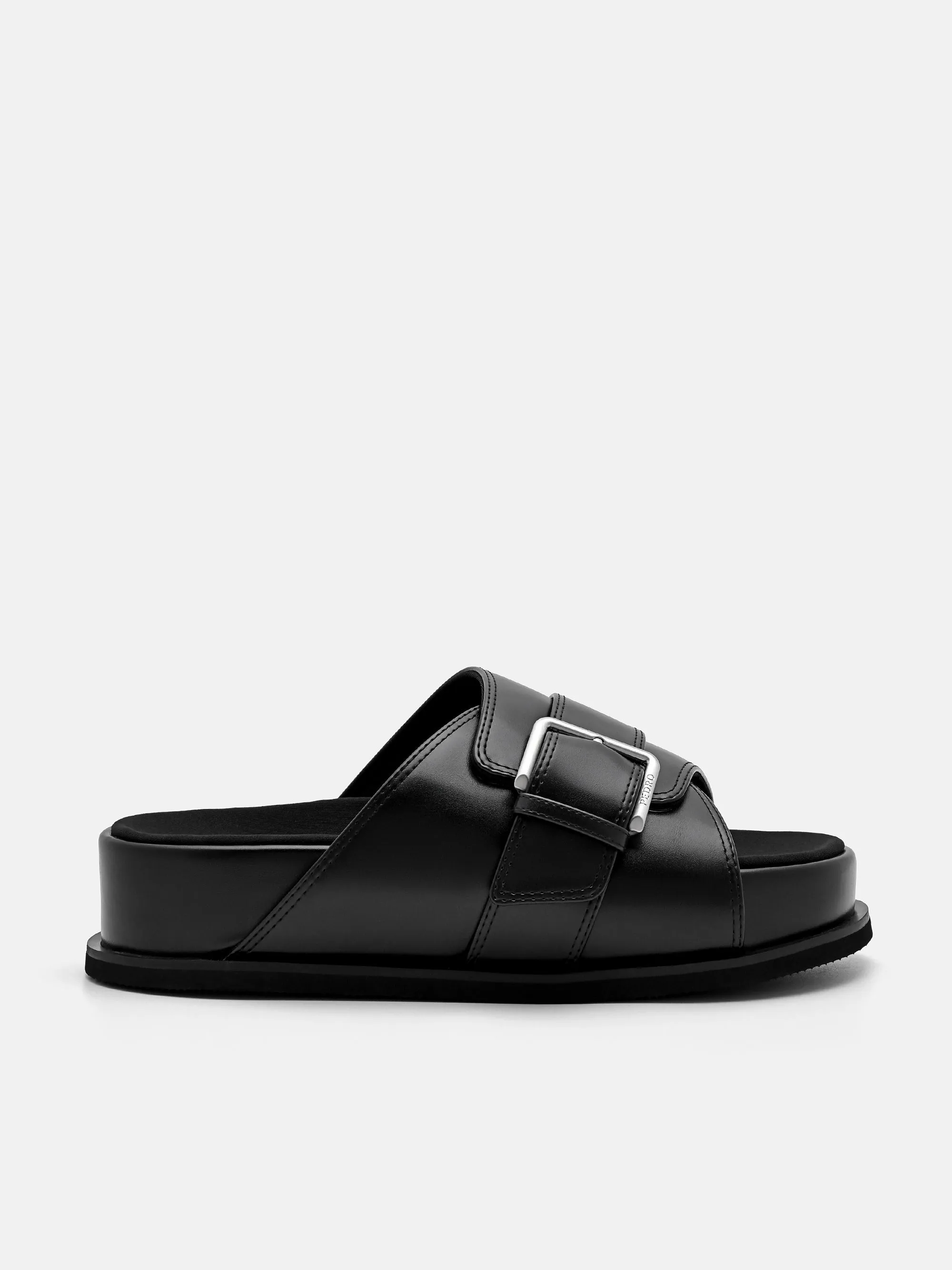 Buckle Slip-On Sandals