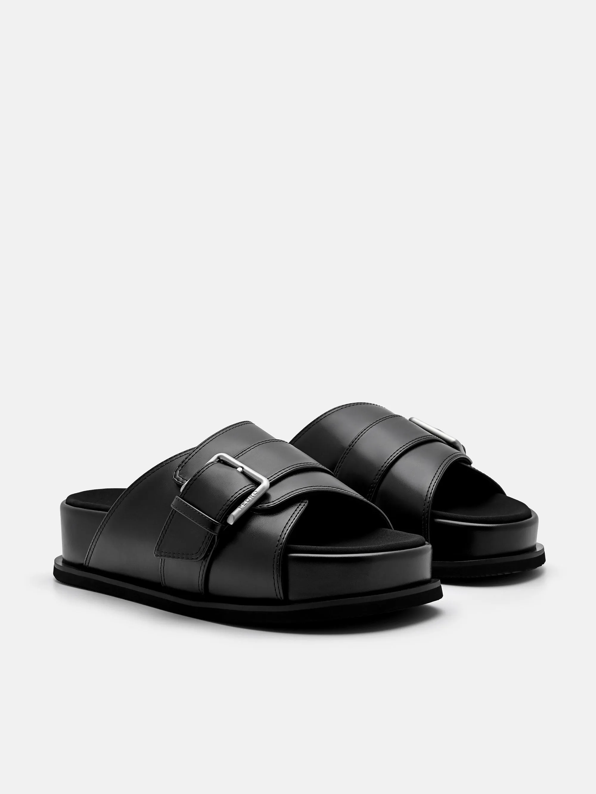 Buckle Slip-On Sandals