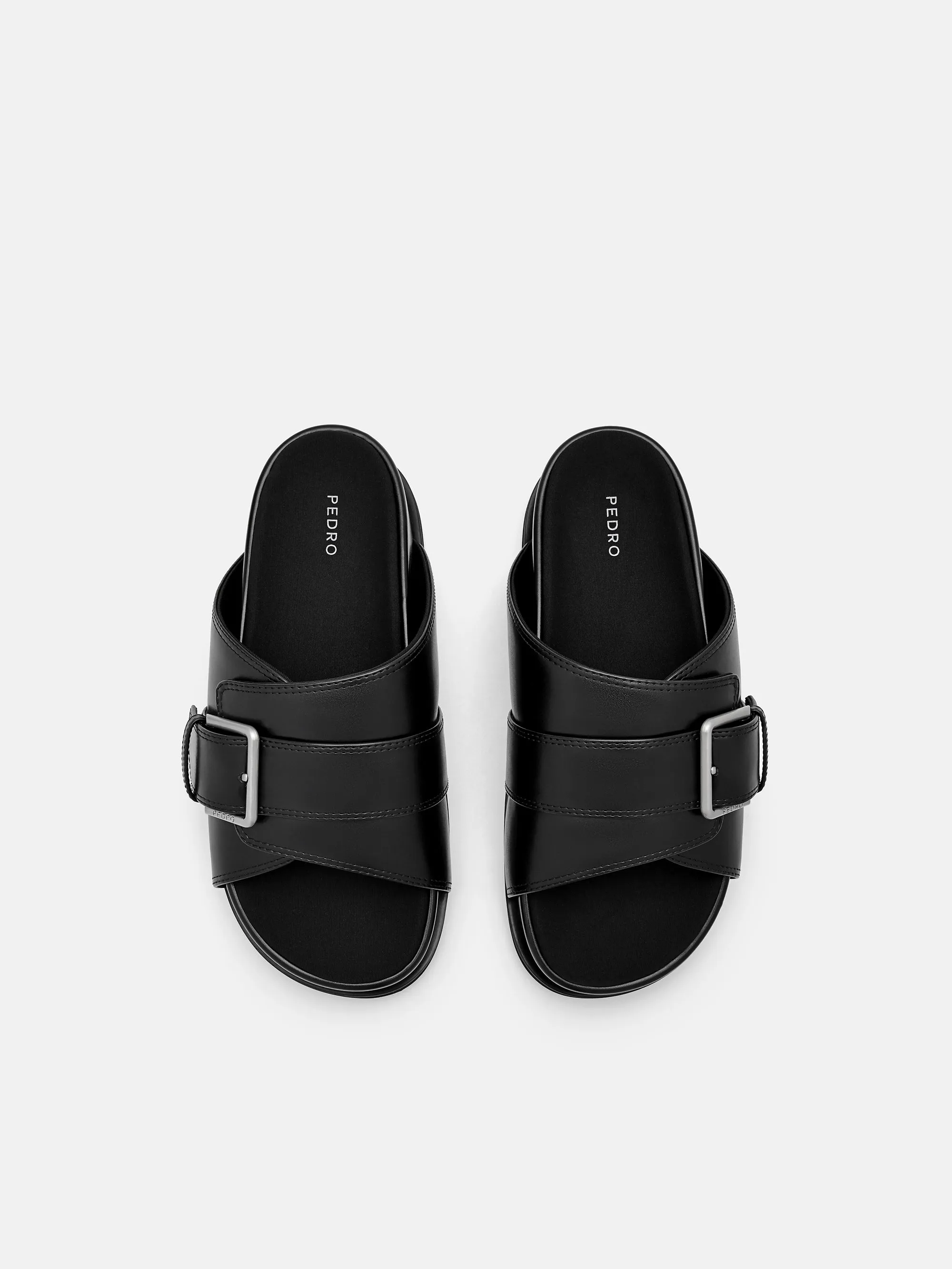 Buckle Slip-On Sandals