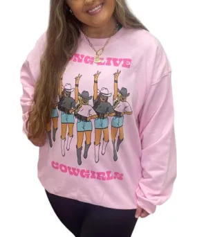 BuddyLove Vickie Sweatshirt In Long Live Cowgirls