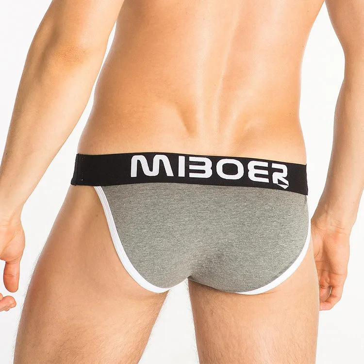 Calzoncillo Bikini Miboer trusa underwear briefs para Caballero en color Gris