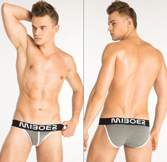 Calzoncillo Bikini Miboer trusa underwear briefs para Caballero en color Gris