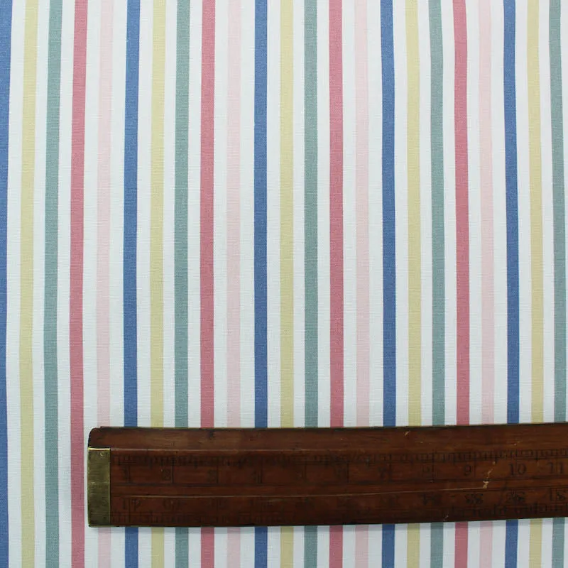 Cath Kidston Home Furnishing Fabric Mid Stripe  - Chalk