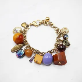 Charm Cocktails Saffron and Lavender Mixed Charm Bracelet