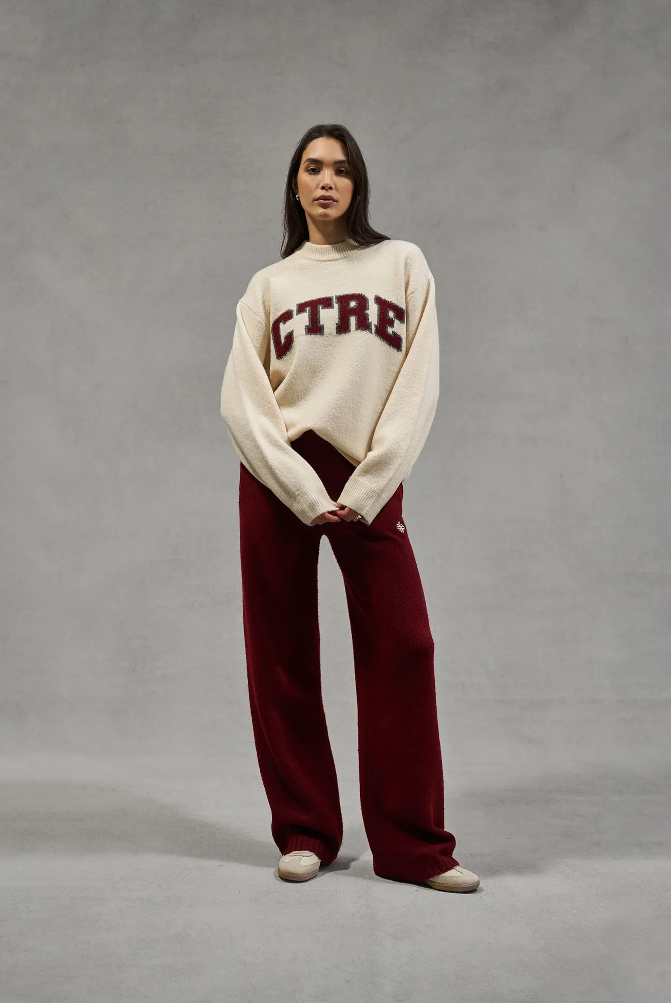 CTRE KNITTED SWEATSHIRT - OFF WHITE