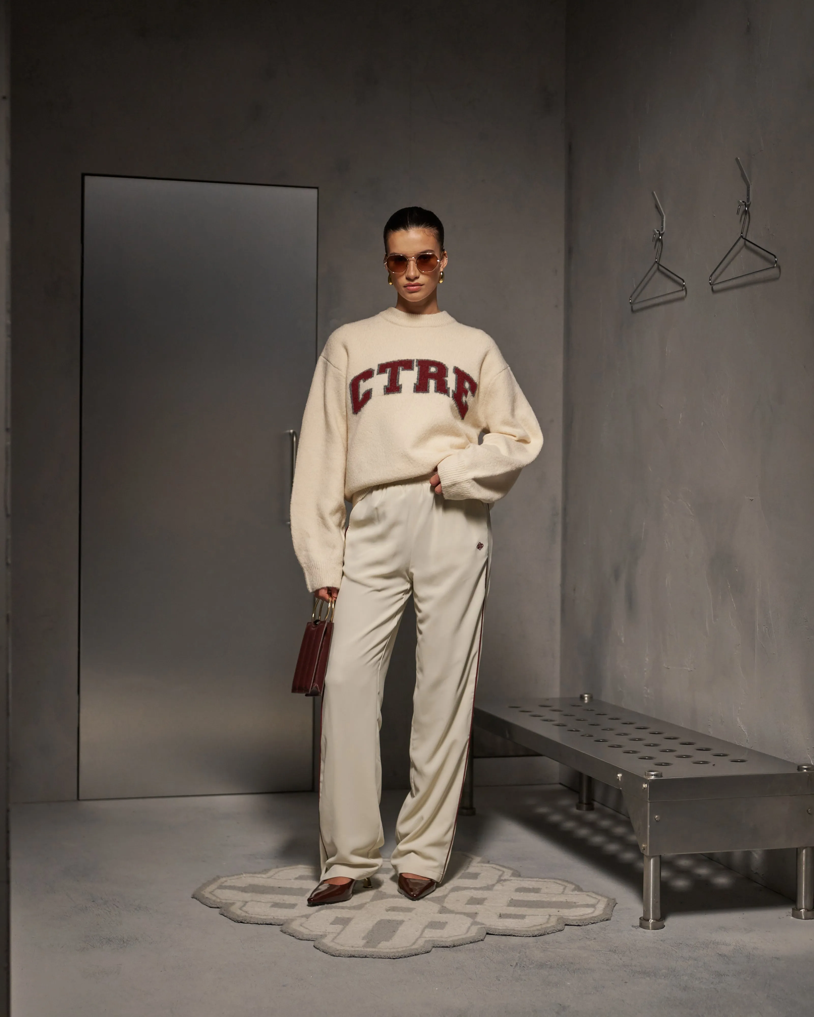 CTRE KNITTED SWEATSHIRT - OFF WHITE